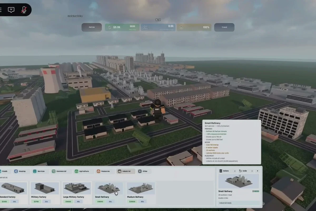 Build and Conquer 燃料生産:製油所と電力